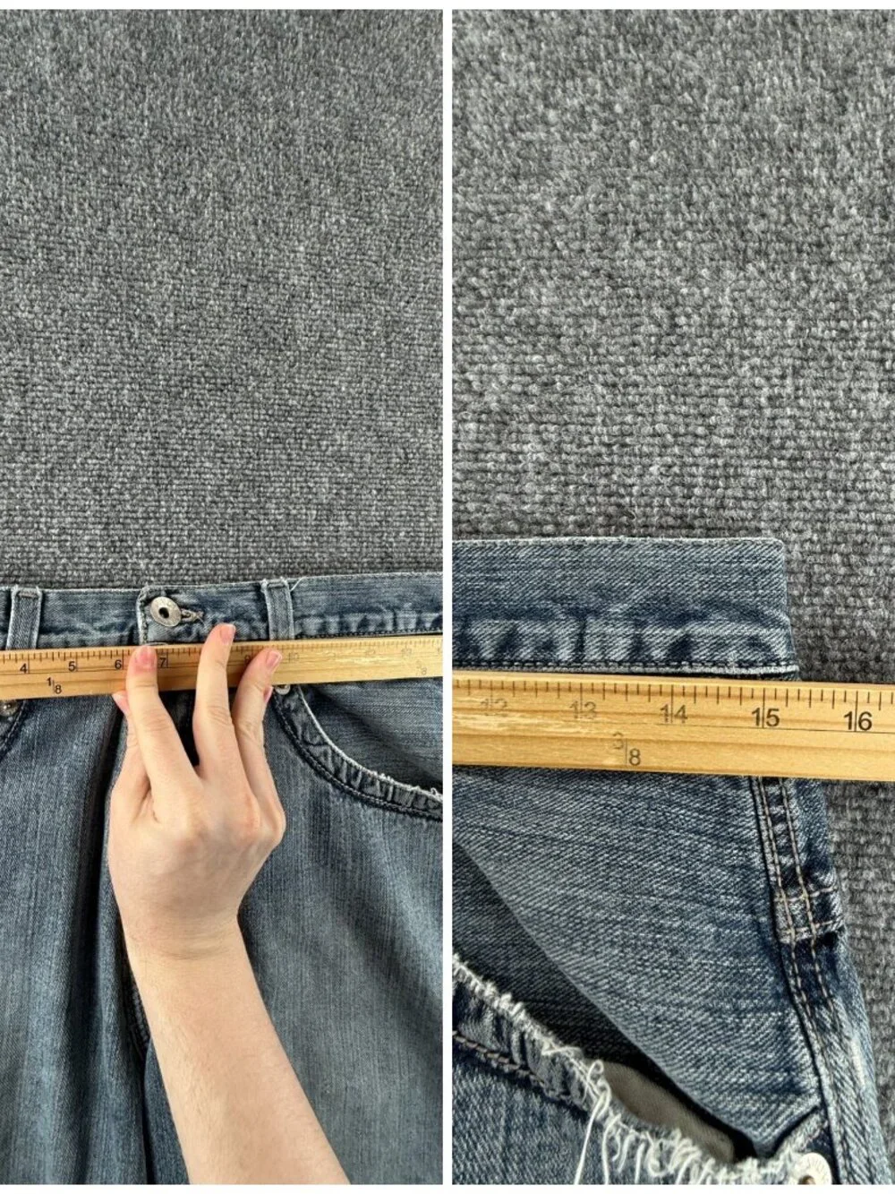 JNCO Carson Jeans Shorts Denim Jorts Blue Zip Fly 31 Men Urban Y2K ACTL 30X12